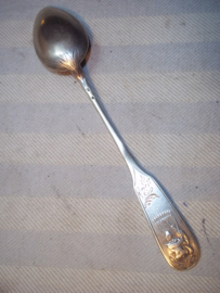 Belgium silver hallmarked spoon.Zilveren lepel, 3-4-juni 1900 te Beverloo, bekend legerkamp van de Jagers- Verkenners, Chasseurs-eclaireus, zeer bijzonder, met zilver stempels.