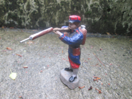 ELASTOLIN 10 cm. French soldier shooting. Franse schietende soldaat.