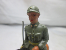 Fabrication Belge Italian officer on horse. Italiaanse officier te paard.