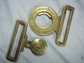 Buckle of the Royal Canadian Army Pay Corps. Canadeese koppel ceremonieel uniform.