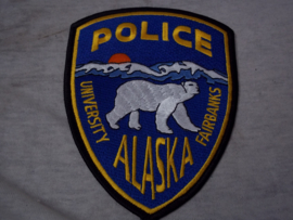 Badge embleem  POLICE ALASKA university fairbanks.