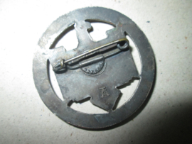 German tinnie, rally badge, Duitse tinnie Deutsches Turn und sportfest BRESLAU 1938 made by Asmann. Tinnie gemaakt door asmann Sportevenement.