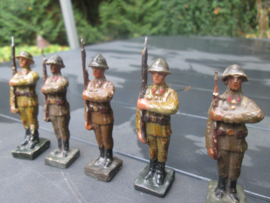 DURSO 5 Belgium soldiers WW2. 5 Belgische soldaten bespeeld, WO2