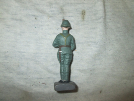 Dutch pre war soldier, Nederlands speelgoed soldaatje, merk DURSO, Belgium, zeer nette staat.