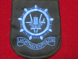 Dutch sleeve badge airport police. Nederlandse politie embleem Luchthavenpolitie.