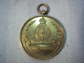 British medal, Royal Corps of Signals, with name, Engelse medaille sport uit de jaren 30 op naam apart.