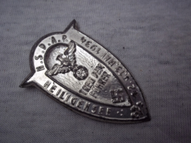 German tinnie, rally badge Duitse tinnie  NSDAP Heiligensee 12- 13 mai 1934 Treu dem Führer, zeldzame uitvoering.