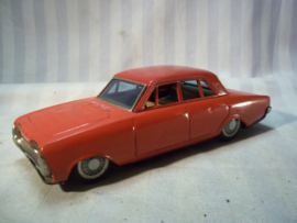 Tin toy car. Blikken speelgoed auto met frictie motor FORD TAUNUS , made in Japan, jaren 60. werkend. goede staat