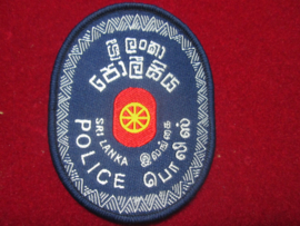 Sleeve badge, Sri-Lanka Police. mouwembleem motorbrigade