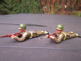 DURSO 2 Belgium soldiers shooting. 2 Belgische soldaten jaren 60.