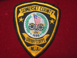 Badge Somerset county sheriff's department n.j.