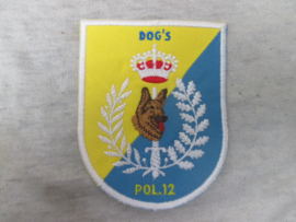 Belgium Police dogs brigade K9. Belgisch embleem Hondenbrigade van de politie