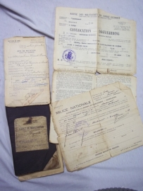 Belgium soldiers paybook 1921 Livret de mobilisation. Belgisch zakboekje met papieren. Jager te paard gebruikte staat