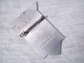 German tinnie, rally badge, Duitse tinnie, NSDAP Kreistreffen der NSDAP Paderborn 16.u.17okt.1937, met leuke hersteller.
