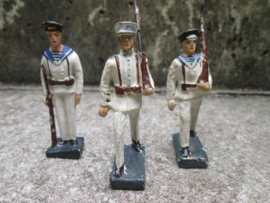 DURSO 3 Dutch sailors from the Royal navy. 3 Nederlandse matrozen van de Koninklijke marine goede staat