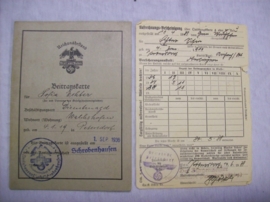 German Indentification card Reichsnahrstand, Duits lidmaatschapskaart voor de boeren,