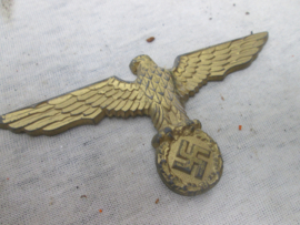 German helmet badge for the Kriegsmarine pithhelmet. Duits helm embleem voor de tropenhelm van de Kriegsmarine mooi gemarkeerd