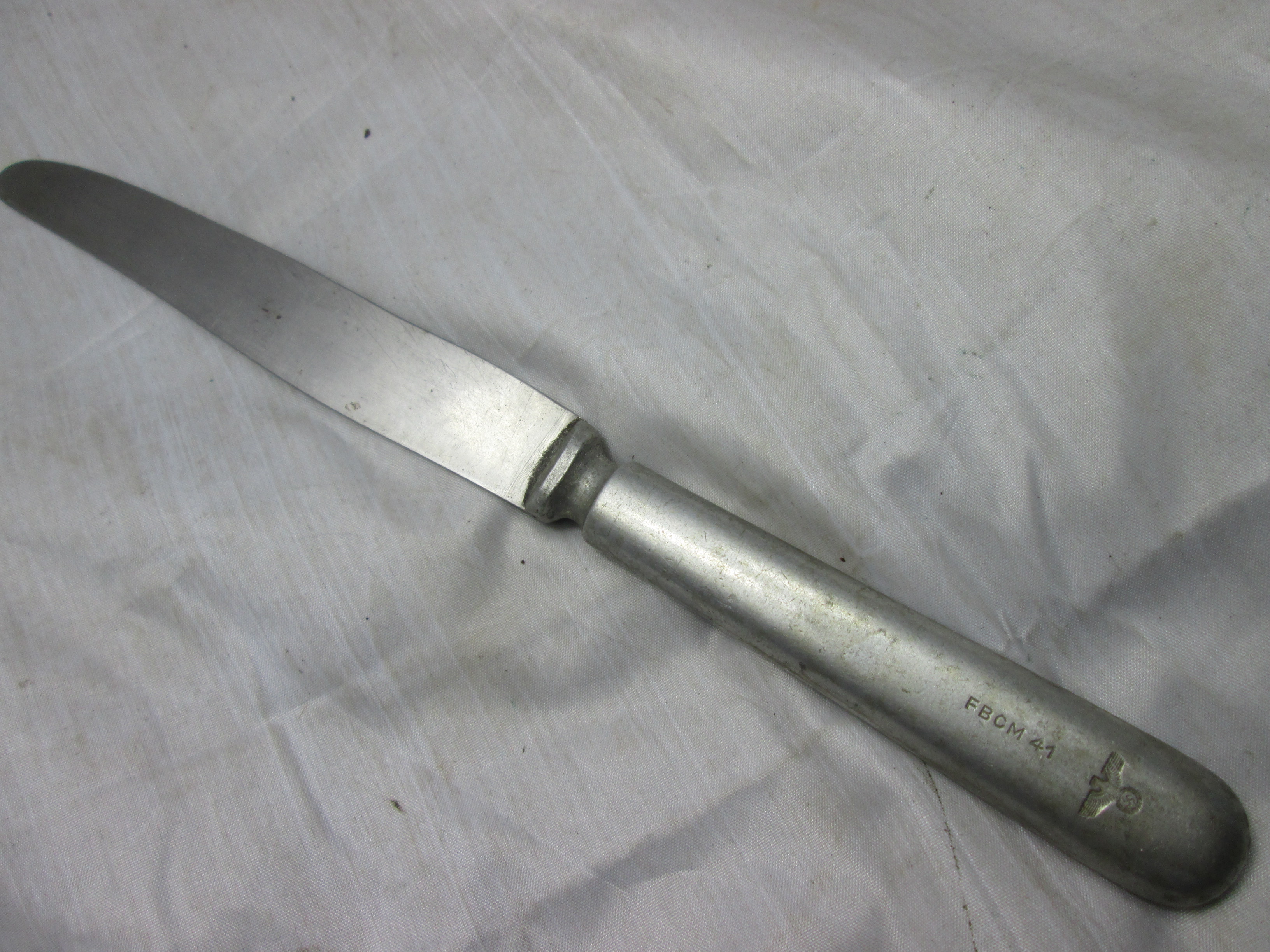 German wehrmacht dinner knife. Duits bestek mes met Wehrmachtadelaar.