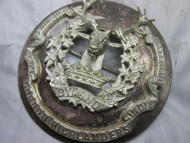 Scottish plaid brooch silver plated Gordon Highlanders officers. Schotse speld voor de sjerp en of kilt, verzilverd van de Gordon Highlanders, zeer bijzonder stuk.