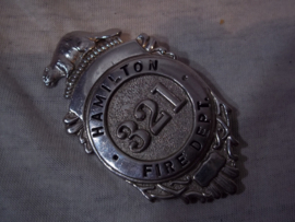 Badge Hamilton Fire Department Canada. Brandweer brevet Canada Hamilton brandweer.