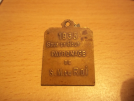 Belgium medal  12 th. Marche de Lármee 1935. belgische sportmedaille uit 1935. 12e  grote mars van het leger.