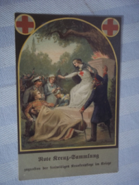 Postkaart, Duits Rode kruis, WO1, onbeschreven