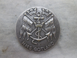Schwedish Navy medal. Zweedse herinnerings penning U-boot onderzeeër HMS- Gotland