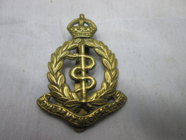 British cap badge Royal Army Medical Corps. Engels pet embleem Medische Dienst WO2.