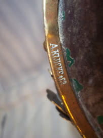 M1889 German Cuirassier helmet, Duitse kurassiershelm en mooi gemarkeerd, reservist. 8e Kurassier regiment.