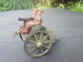 Tippco Belgium combination . Blikken kar met machine geweer drager paarden en Belgische soldaten leuke combinatie.