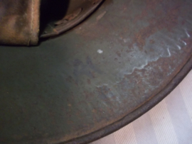 German helmet M 1916, Duitse helm model 1916 met origineel binnenwerk en verflaag