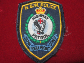 Police sleeve badge NSW Highway patrol New- South Wales Police.
