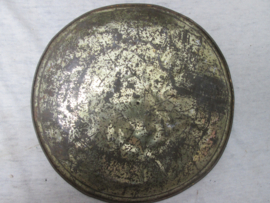 Tin humoristic Military plate. Blikken bordje met militaire Franse karikatuur. In het blik zie je deze borden niet zo vaak. bijzonder stuk.