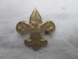 Pin American scouting. Draag speld Amerikaanse padvinderij, mooi gemarkeerd.