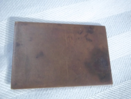 German plaque 10. Sächs. Inf, Regt. Eignungsprufung fur Krümper 1932 2.platz. Bronzen plaquette Reichswehr  6 bij 4 cm.