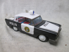 Tin toy car Mercedes POLIS, POLICE, POLIZEI, POLITIE,