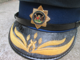 High officer police cap of South- Africa. Politiepet commissaris politie Zuid-Afrika, zeer nette staat.