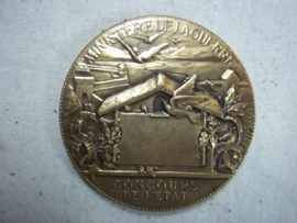 French table- medal remembrance the 1870-1871 war.Herinnerings medaille van de Frans Duitse oorlog 1870.