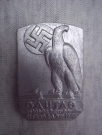 German tinnie, rally badge, Duitse tinnie  Gautag Stuttgart 1937.