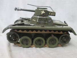Tin toy tank. GAMA- Tank Made in Western- Germany jaren 50 werkend opdraaimechaniek.