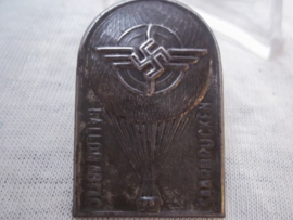 Rare German tinnie, rally badge, Duitse tinnie D.L.V. Ballon Abteilung Saarbrücken, zeldzaam.
