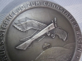 German plaque Air force - Luftwaffe DLV Deutsches Luftsport Verband - Jubiläums- sternflug zum cannstatter Waser. 1911 - 1936. Duitse penning Ortsgruppe Stuttgart des DLV.  diameter 6 cm. goede staat.