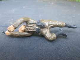 ELASTOLIN Belgium soldier with pistol. Belgische soldaat kruipend met pistool