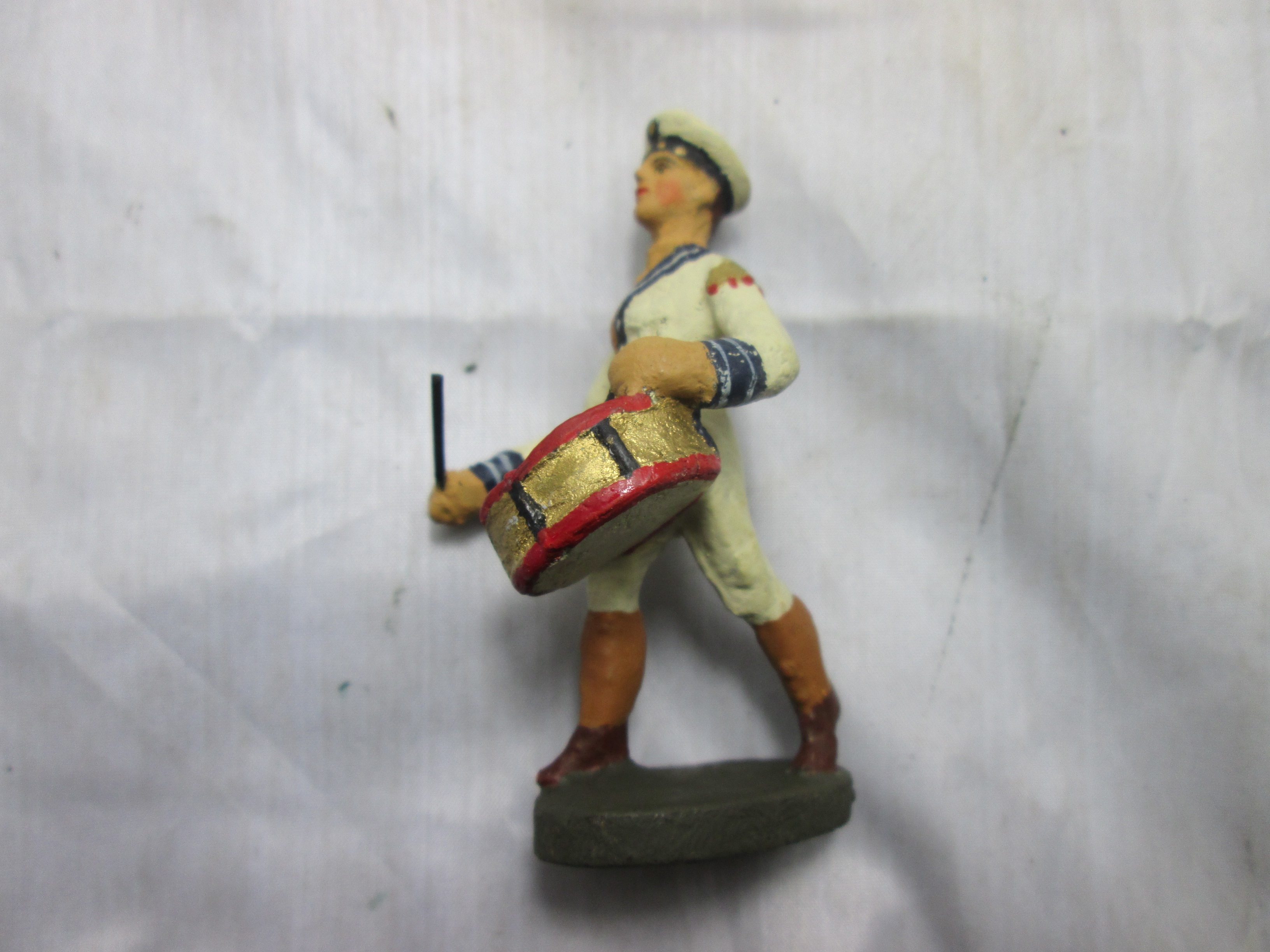 German Navy soldier. Duits speelgoed soldaatje Kriegsmarine drumband met trommel