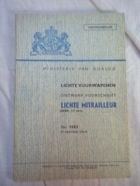 Nederlands voorschrift M.v.O. Mitrailleur, mooie afbeeldingen