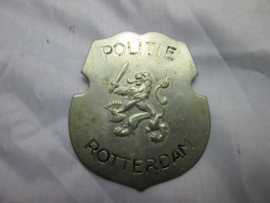 Dutch indentification police badge with number. Nederlands politie brevet met nummer Politie Rotterdam. legitimatie embleem.