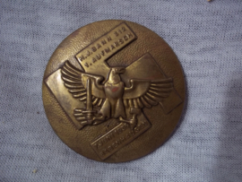 German tinnie, rally badge, Duitse tinnie H.J. Bann 312- 1. Aufmarsch 7 juni  1936 - Babenhausen. Hitler- Jugend tinnie groot model.
