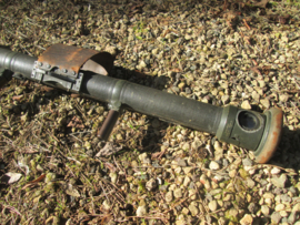 British rangefinder MK III Barr en stroud. 1915 type FT27, nicely marked with broad arrow. Engelse afstandsmeter,groen canvas gemarkeerd /I\ 1915.