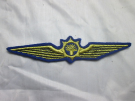 Dutch police pilot wing. Nederlandse politie wing helicopter Rijkspolitie.