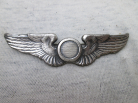 US wing STERLING silver, Observer. US piloten wing  WO2 met speld en sterling.